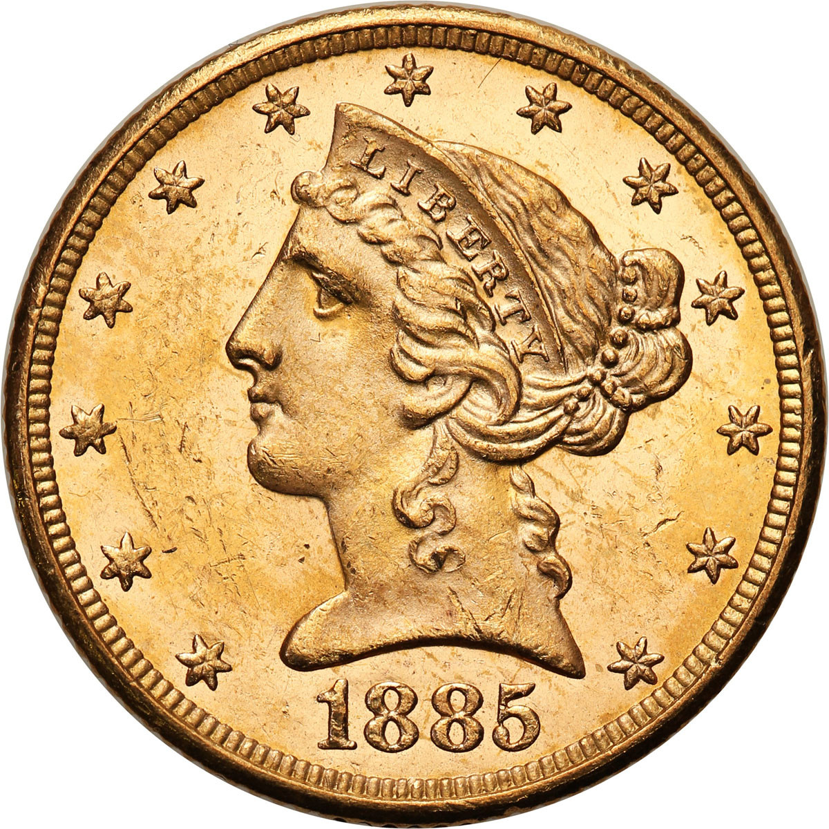 USA 5 dolarów 1885 Filadelfia - WYŚMIENITE